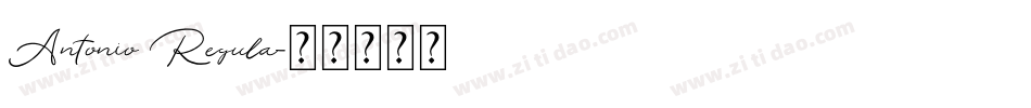 Antonio Regula字体转换